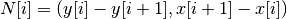 N[i] = ( y[i] - y[i+1],  x[i+1] - x[i] )